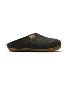 Wanaka Wool Slipper in Charcoal