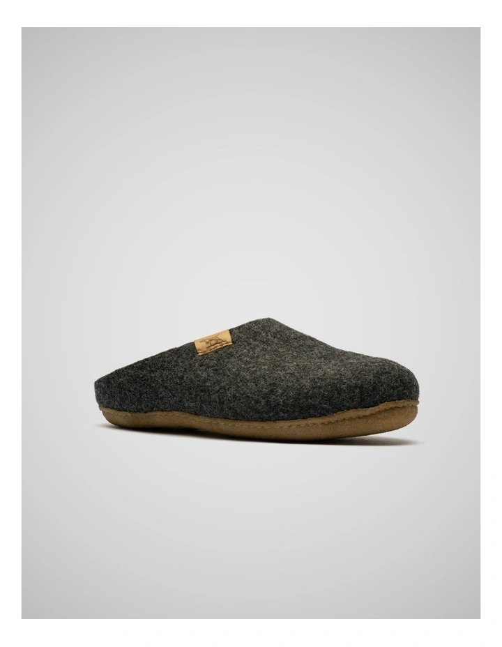 Wanaka Wool Slipper in Charcoal image 2