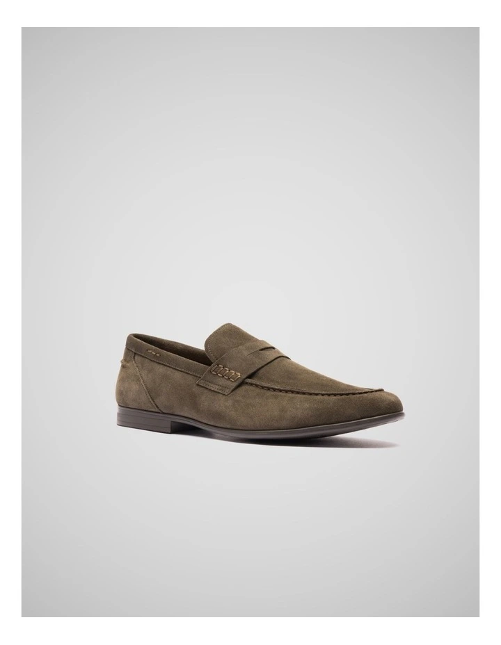 St James Loafer in Olive image 2