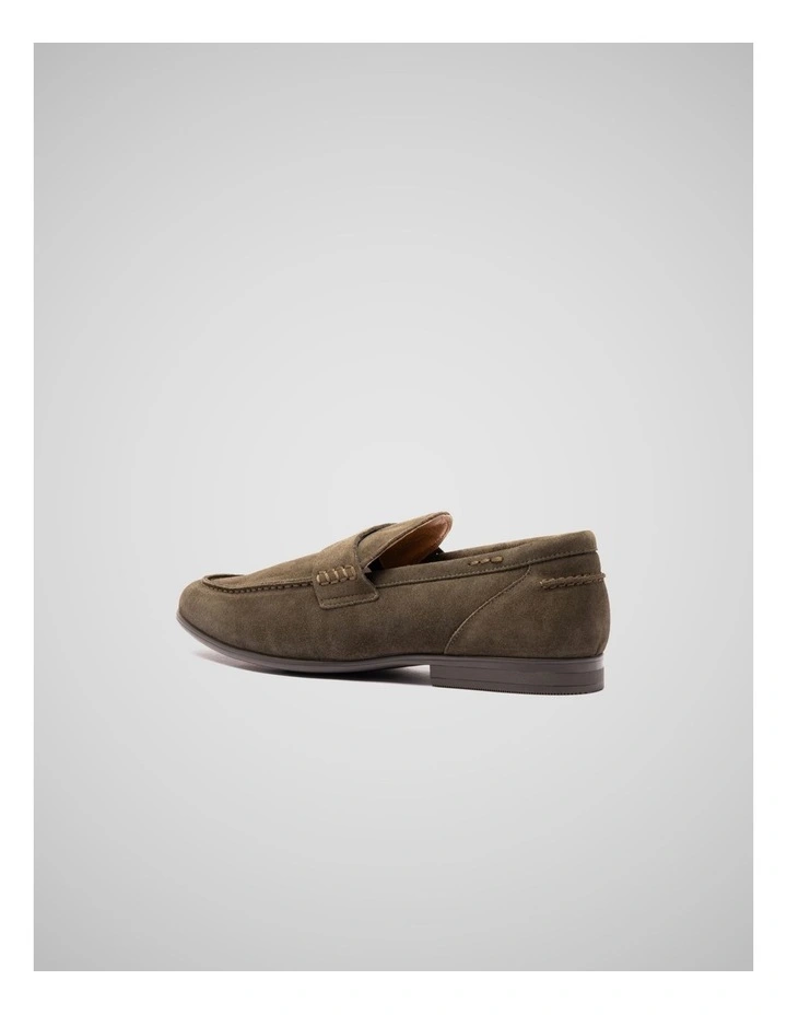 St James Loafer in Olive image 3