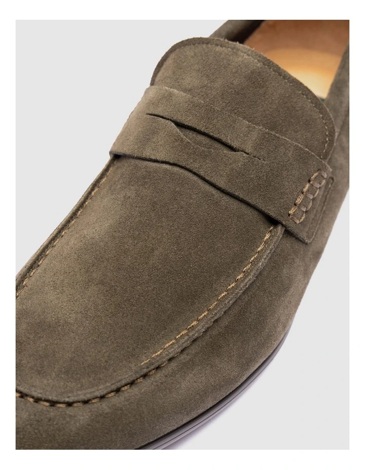 St James Loafer in Olive image 5