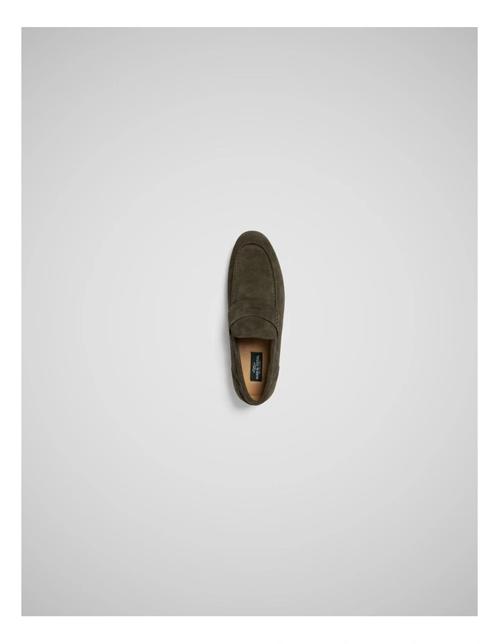 St James Loafer in Olive image 6