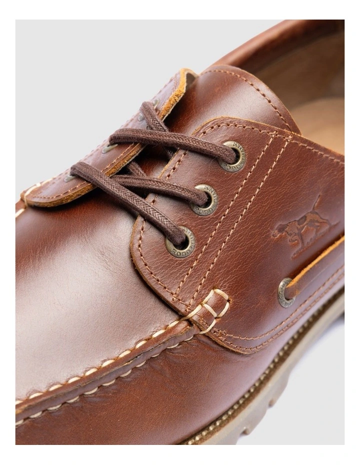 Devonport Cleated Boat Shoe in Chestnut image 5