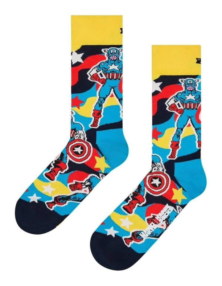 Marvel Avengers Sock Gift Set Pack Of 3 in Green image 3