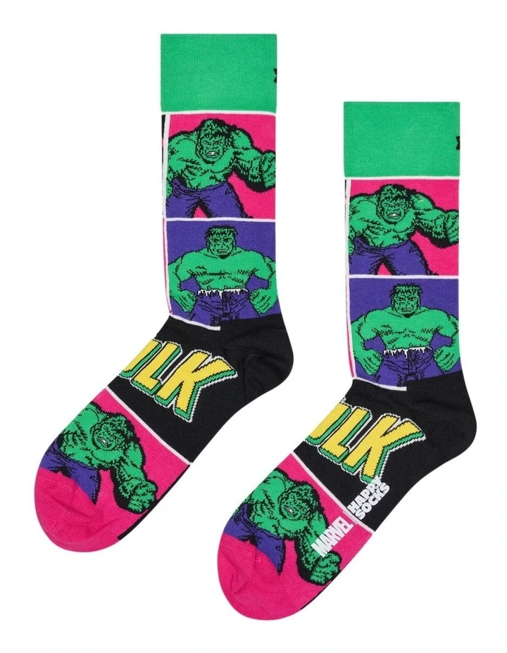 Marvel Avengers Sock Gift Set Pack Of 3 in Green image 4