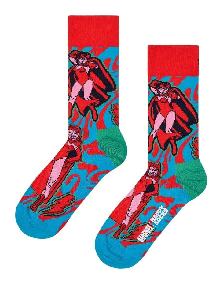 Marvel Avengers Sock Gift Set Pack Of 6 in Black image 2