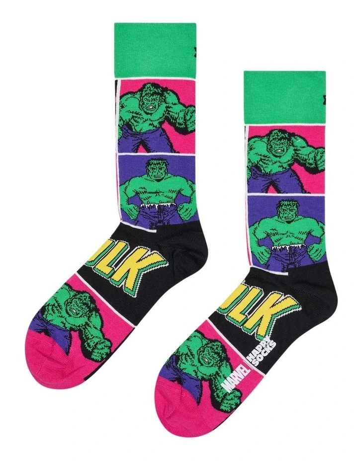 Marvel Avengers Sock Gift Set Pack Of 6 in Black image 7