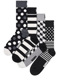 Classic Sock Gift Set Pack Of 4 in Black