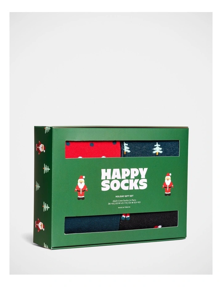 Lite Holiday Gift Set Socks 4-Pack in Red image 6