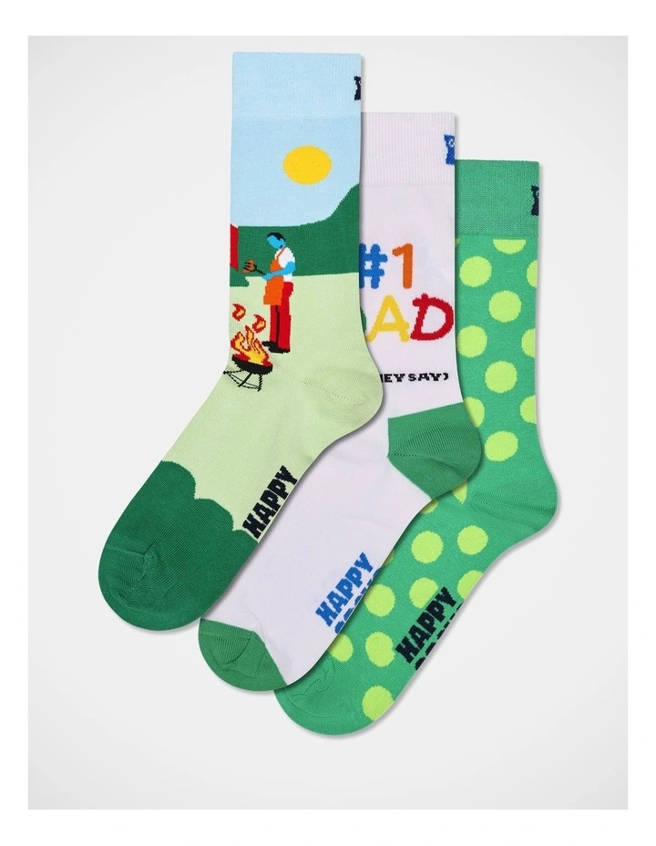 No. 1 Dad Socks Gift Set 3 Pack image 1