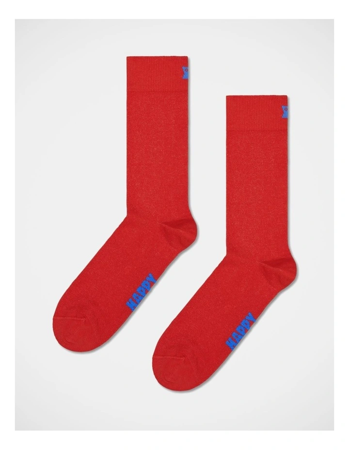 3-Pack Solid Socks in Blue, Red, and Black image 2