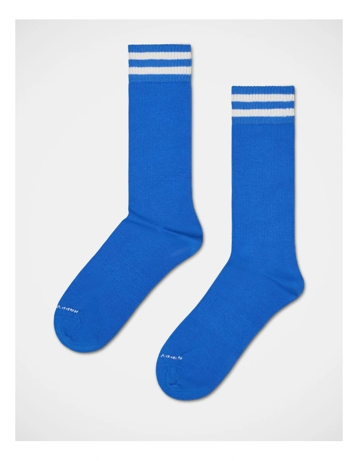 3-Pack Solid Sneaker Socks in Blue, Green, and Black image 2