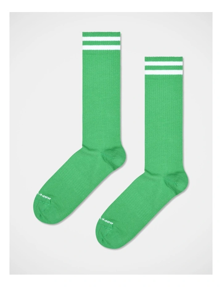 3-Pack Solid Sneaker Socks in Blue, Green, and Black image 3