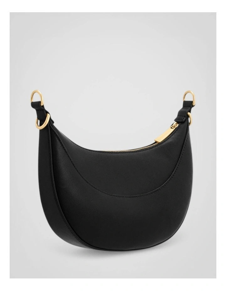Florence Small Shoulder Bag in Black image 2