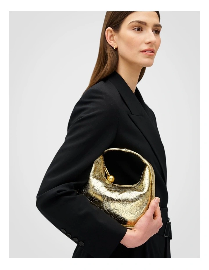 Clara Mini Bag in Gold image 4