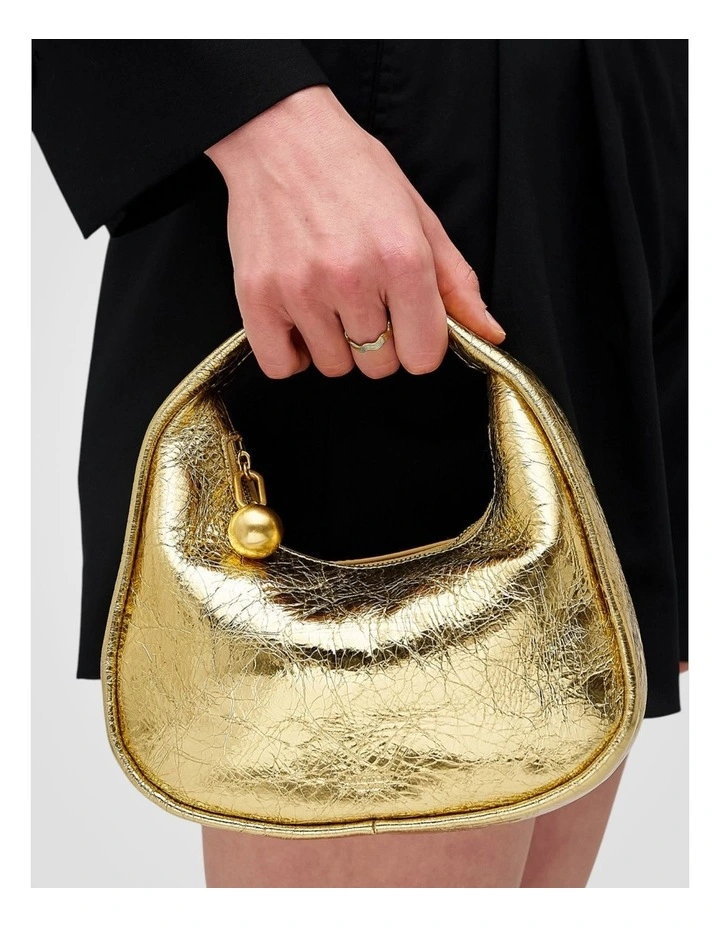 Clara Mini Bag in Gold image 5