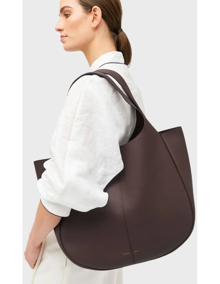 Emilia Large Tote in Bear Brown image 3