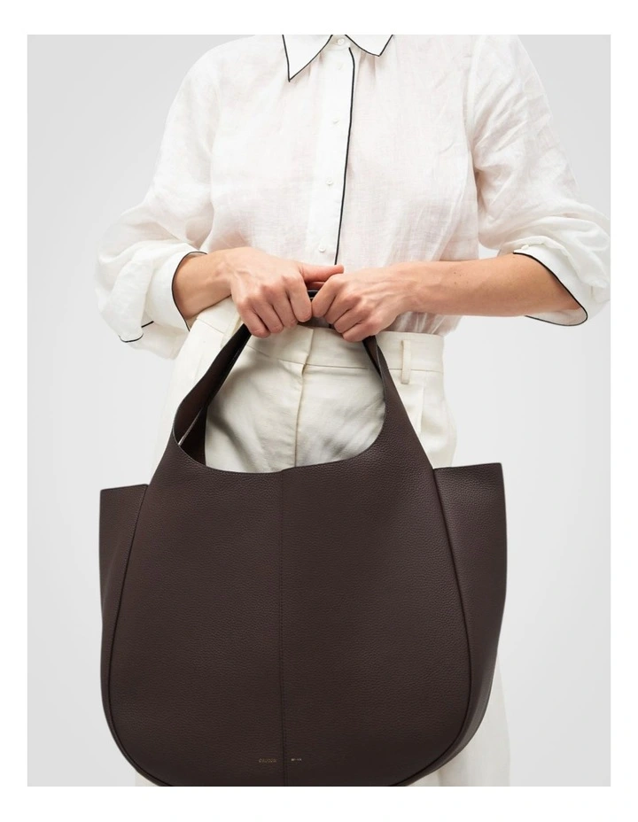 Emilia Large Tote in Bear Brown image 5