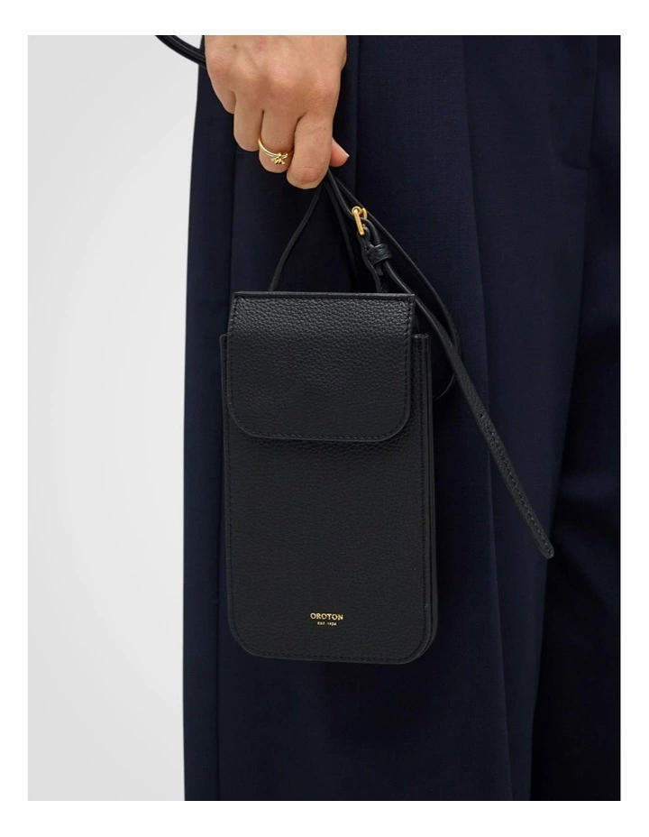 Margot Phone Crossbody Bag in Black image 6