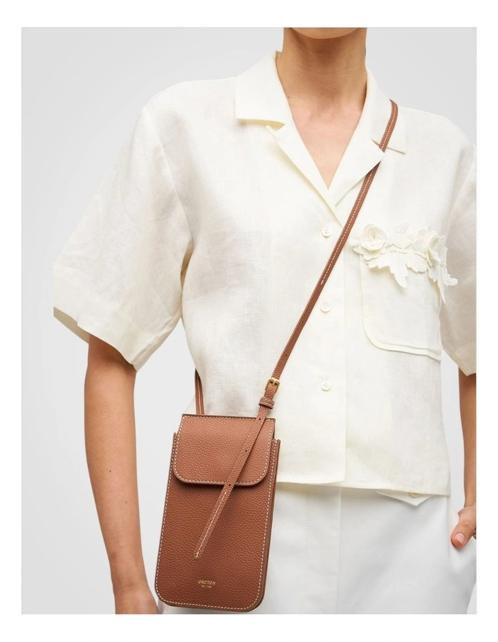 Margot Phone Crossbody in Whiskey image 4