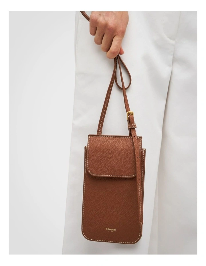 Margot Phone Crossbody in Whiskey image 6