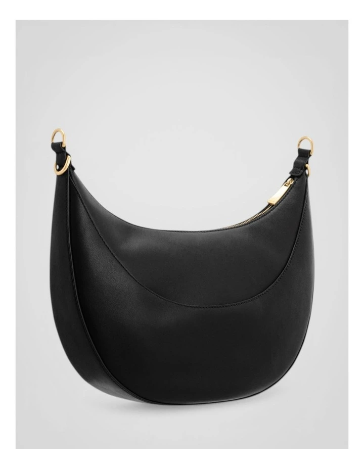 Florence Medium Hobo Bag in Black image 2
