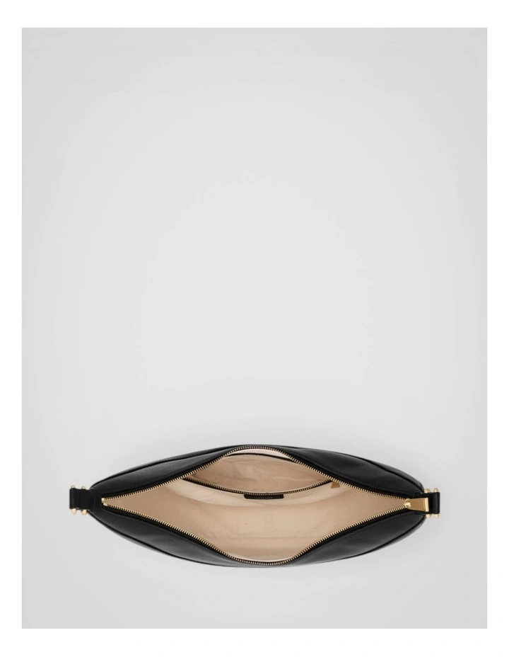 Florence Medium Hobo Bag in Black image 3