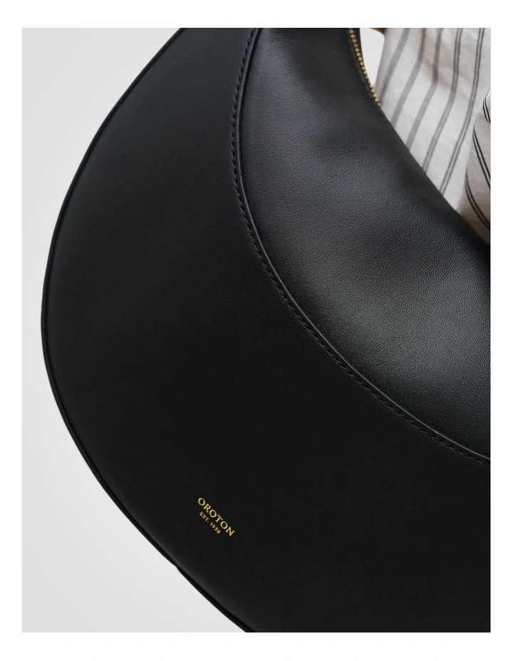 Florence Medium Hobo Bag in Black image 7