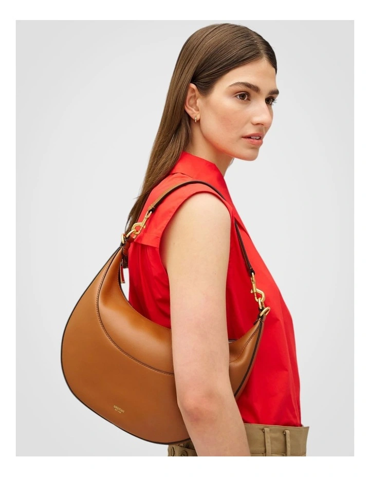 Florence Medium Hobo Bag in Cognac image 4