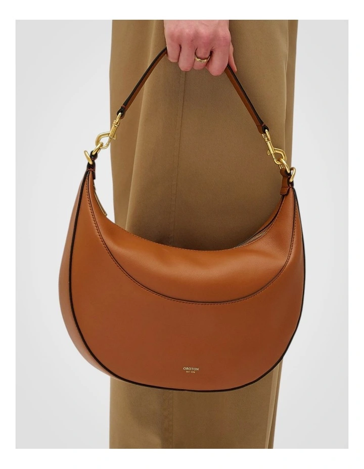 Florence Medium Hobo Bag in Cognac image 5