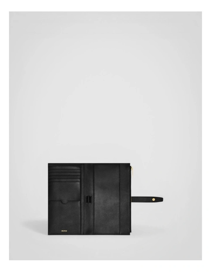 Fife Travel Wallet in Black image 3