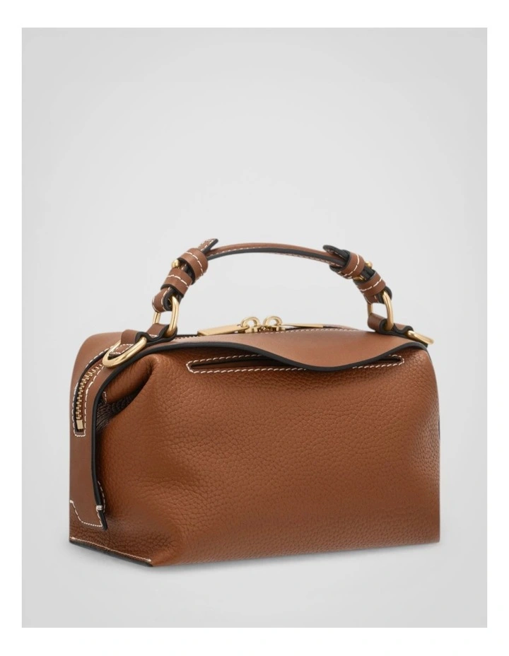 Mica Mini Bowler Bag in Brandy image 2