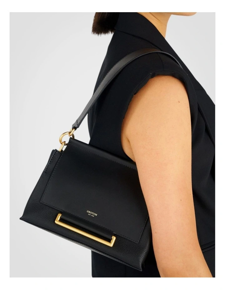 Elm Small Satchel in Black image 4