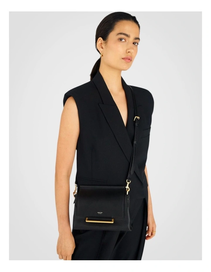 Elm Small Satchel in Black image 5