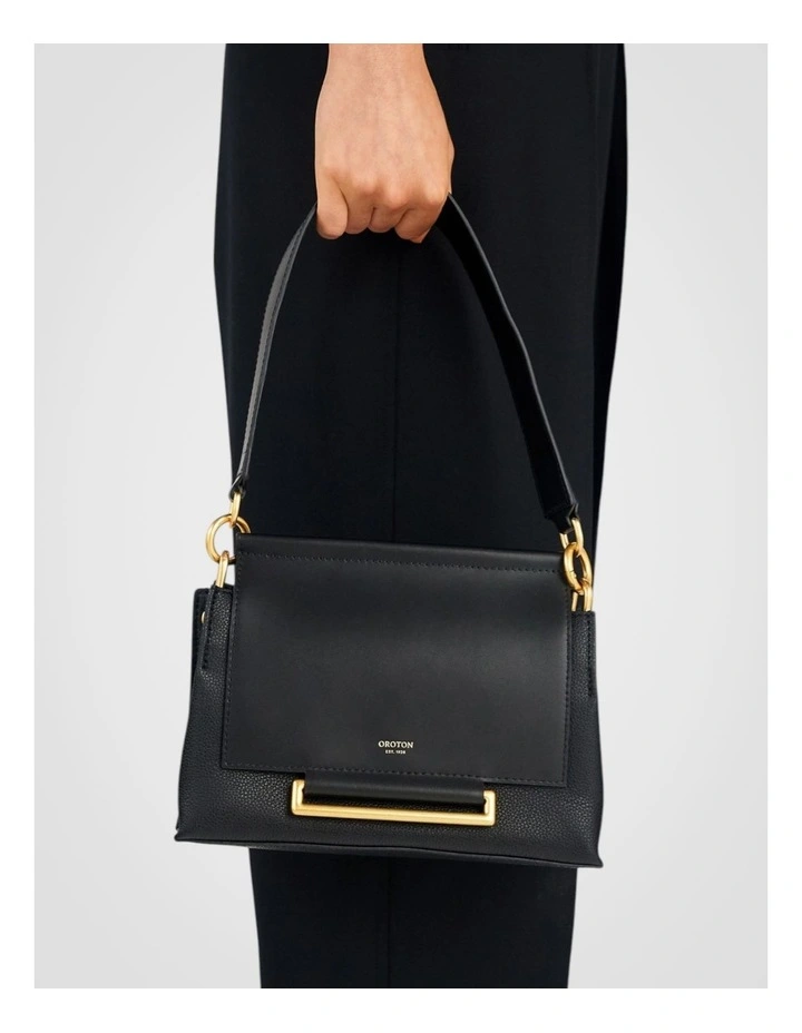 Elm Small Satchel in Black image 6