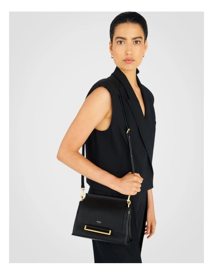 Elm Small Satchel in Black image 7