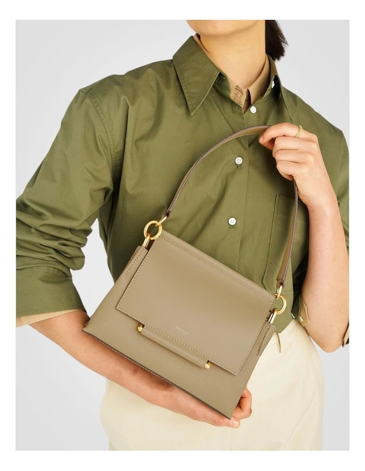 Elm Small Satchel Bag in Mushroom image 5