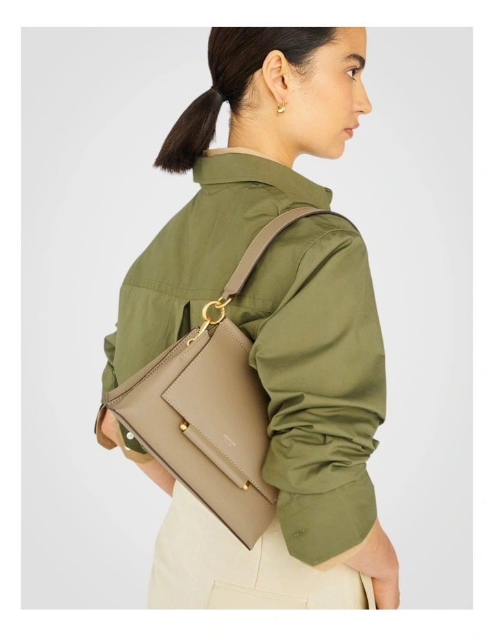 Elm Small Satchel Bag in Mushroom image 6