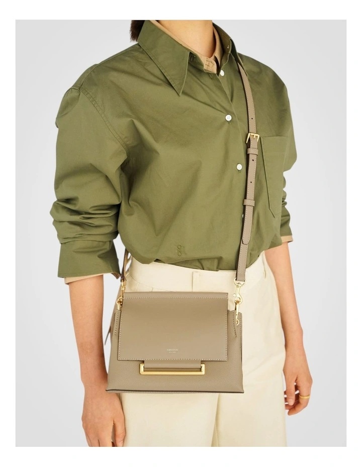 Elm Small Satchel Bag in Mushroom image 7