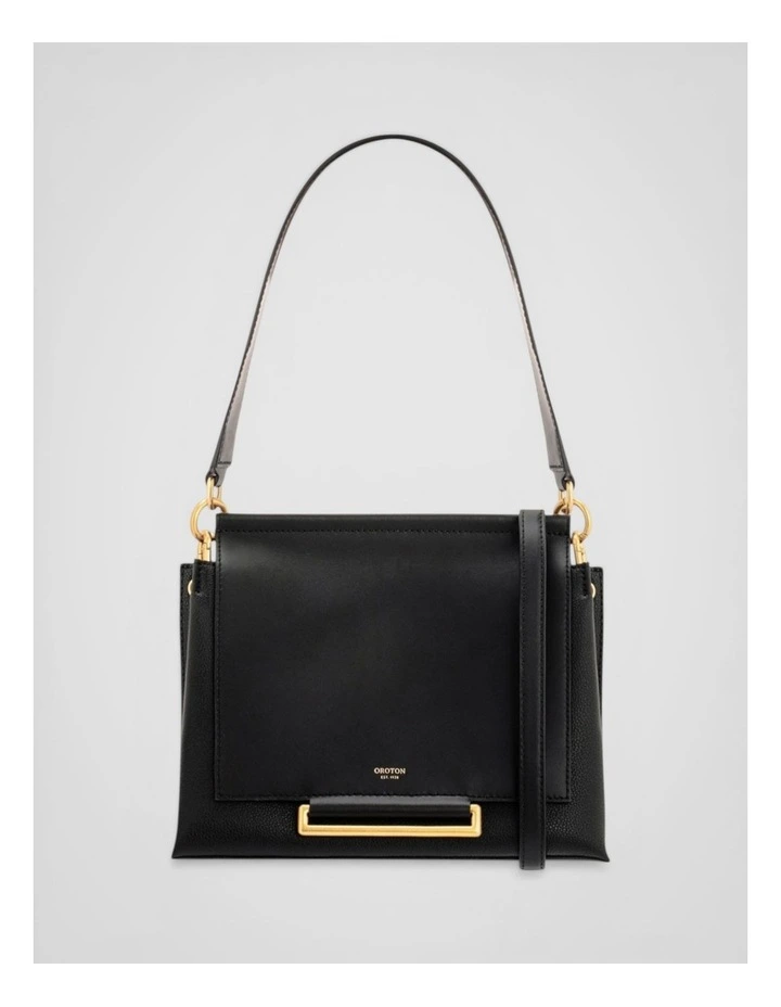 Elm Medium Satchel Bag in Black image 1
