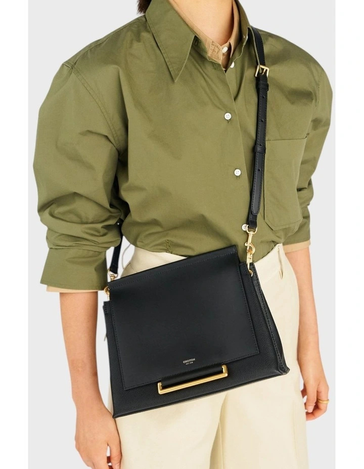 Elm Medium Satchel Bag in Black image 5