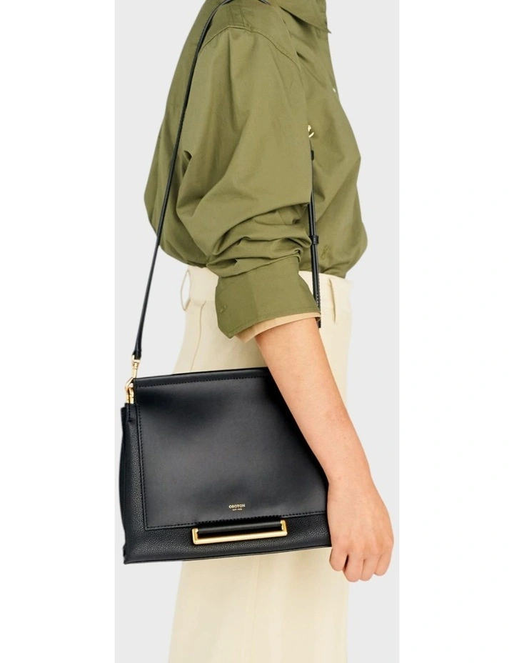 Elm Medium Satchel Bag in Black image 7