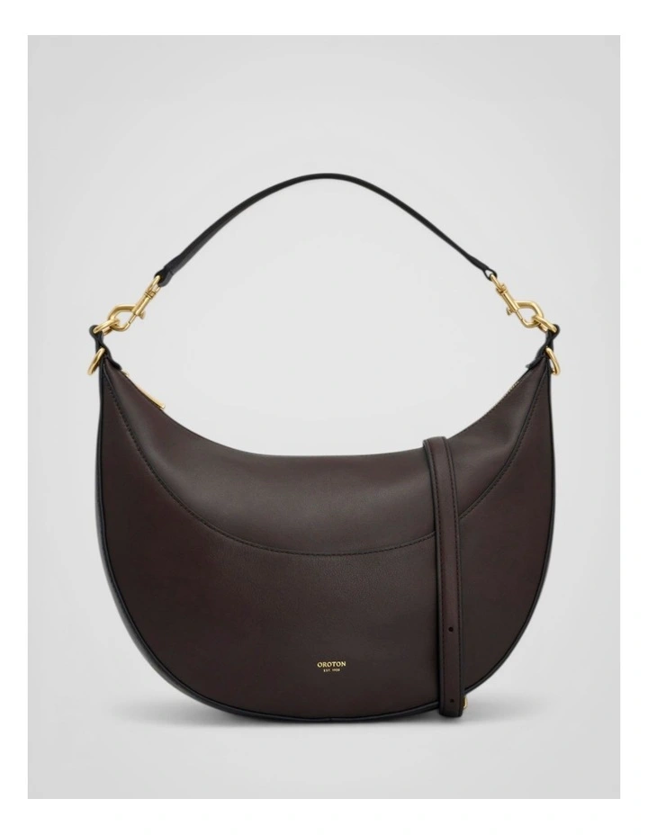 Florence Medium Hobo Bag in Mahogany image 1