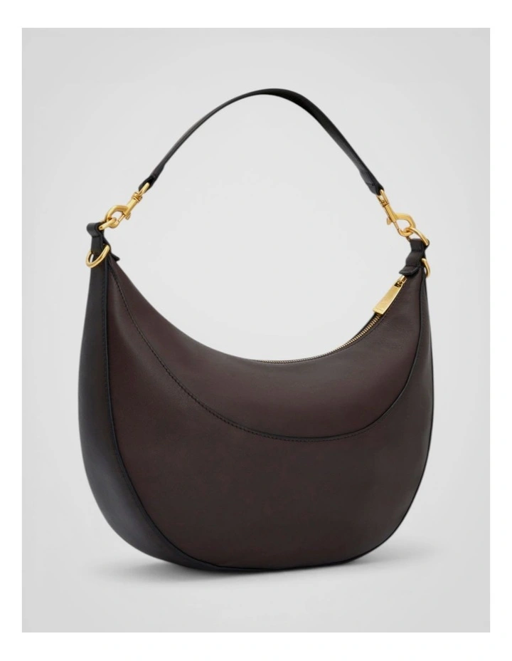 Florence Medium Hobo Bag in Mahogany image 2