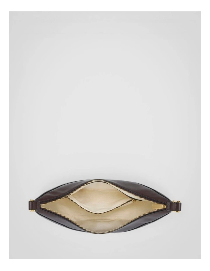 Florence Medium Hobo Bag in Mahogany image 3