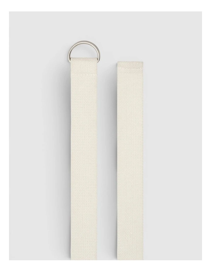 Quinn Webbing Belt in Antique White image 2