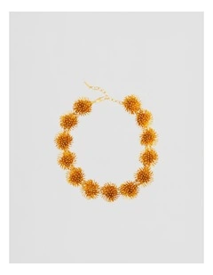 Urchin Necklace in Worn Gold
