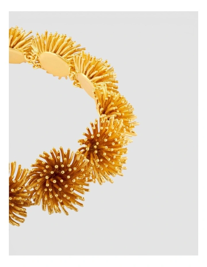 Urchin Necklace in Worn Gold image 2