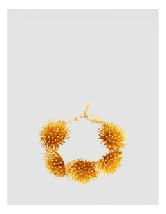 Urchin Bracelet in Worn Gold