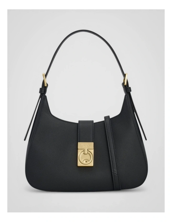 Yvonne Baguette Bag in Black image 1